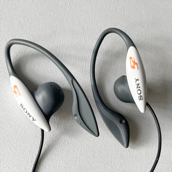 Sony MDR-J11 Sports Ear Hook Stereo Earbuds Earphones - Picture 2 of 5